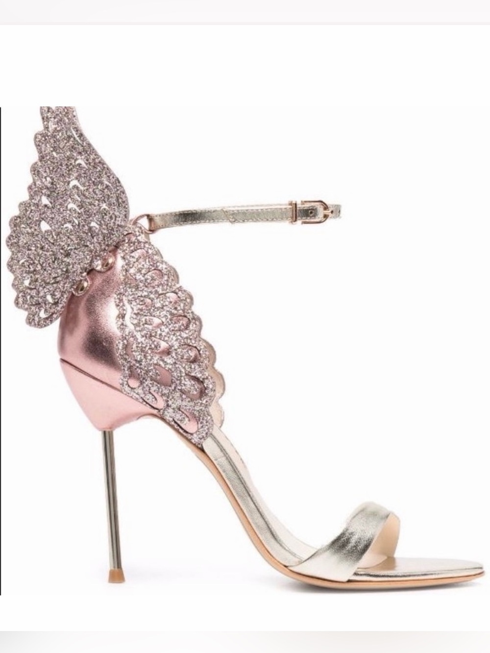 New Size 39.5 Sophia Webster Evangeline Sandals Antique Rose Butterflies
